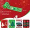 Christmas Ribbon Wired 2.5 Inch 4 Roll 20Yards Christmas Tree Ribbons Red Green Plaid Christmas Burlap Ribbons for Wreaths Tree Decorations & DIY Gift Wrapping